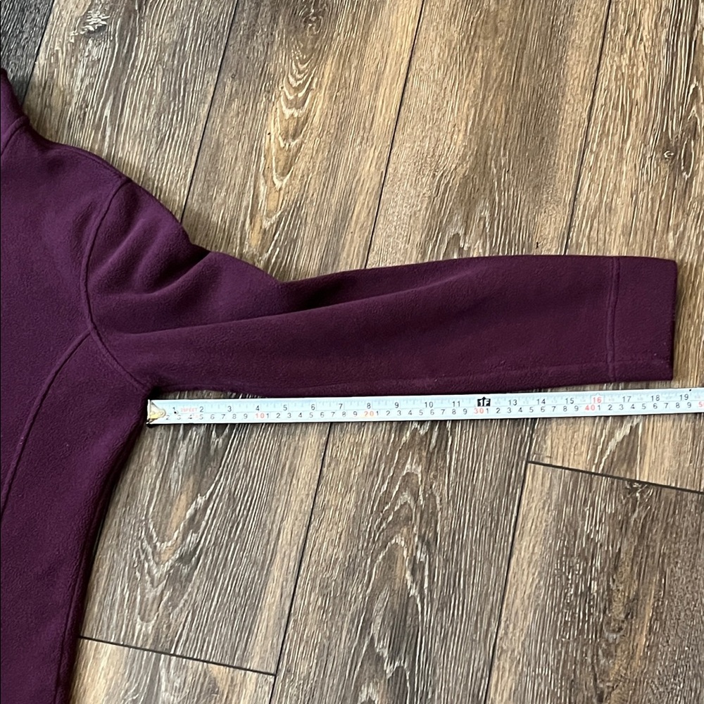 L.L. Bean Polartec Fleece Purple Jacket Zip Closure Pockets Collar Womens Medium - Picture 13 of 14